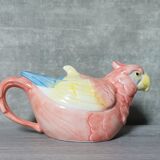 Teapot ceramic parrot
