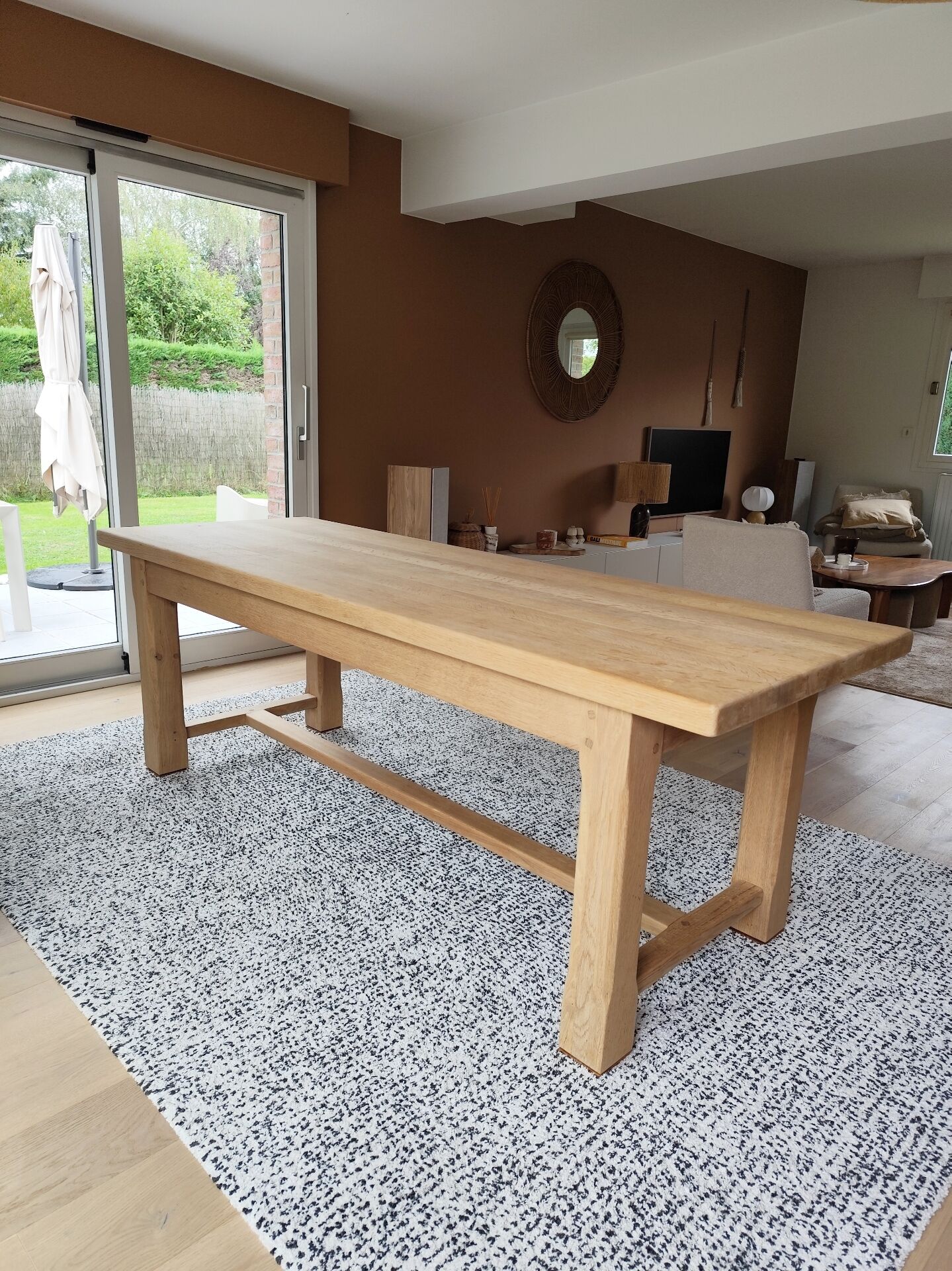 Table de ferme 2m20 chêne massif