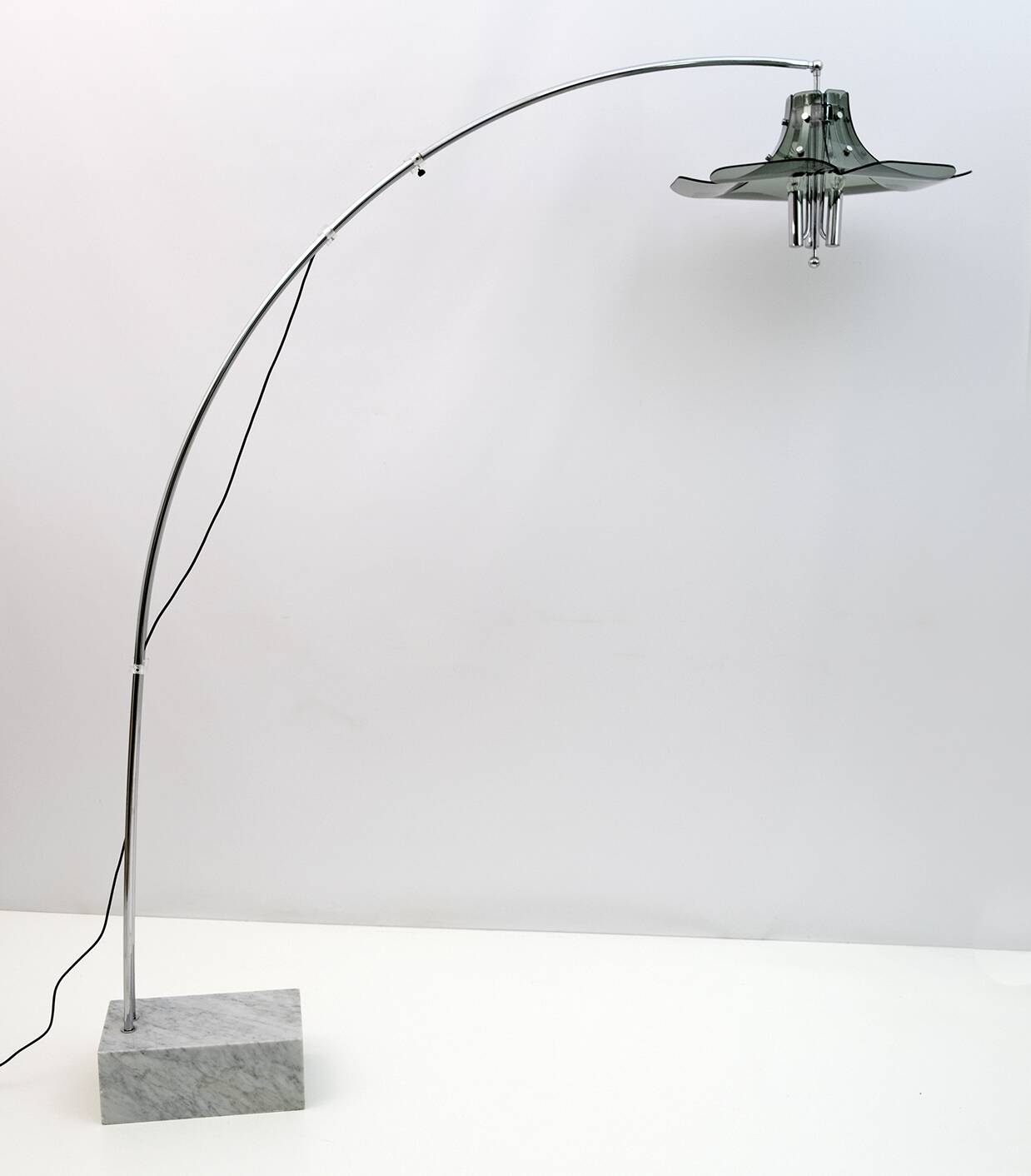 Fontana Arte Vintage Italian Arc Floor Lamp, 1970s