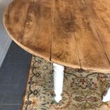 Old flap round table