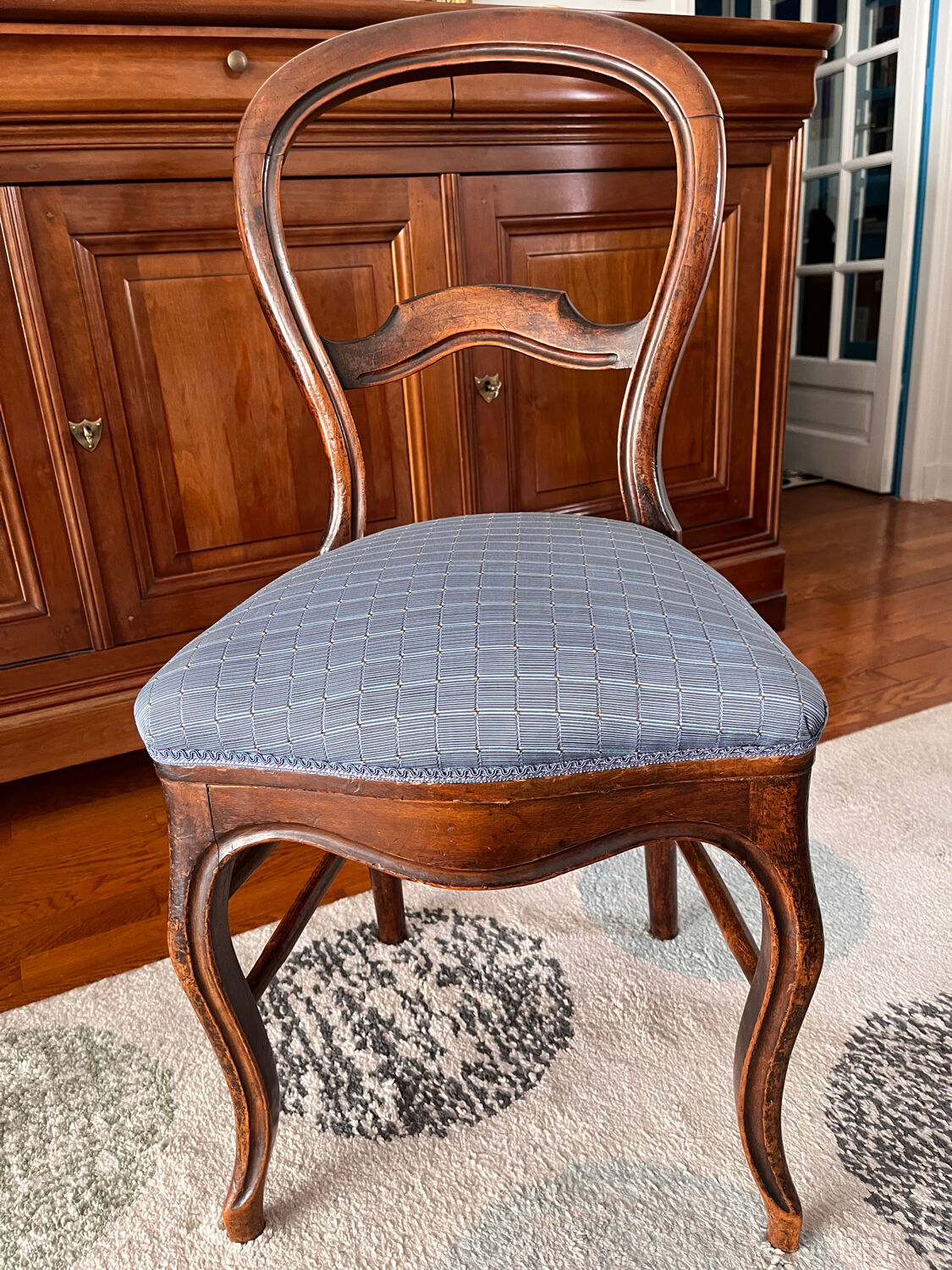 Lot de 2 chaises style Louis Philippe