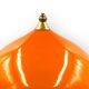 Mid-century modern orange glass Table lamp, Vistosi Italy, 1960s