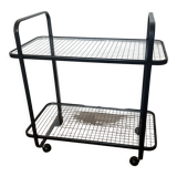 Serving with vintage metal and glass wheels