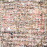 Faded brown & beige turkish runner rug 339x91cm