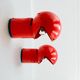 Paire de lampes Asteroidi Space Age rouges, Italie années 70