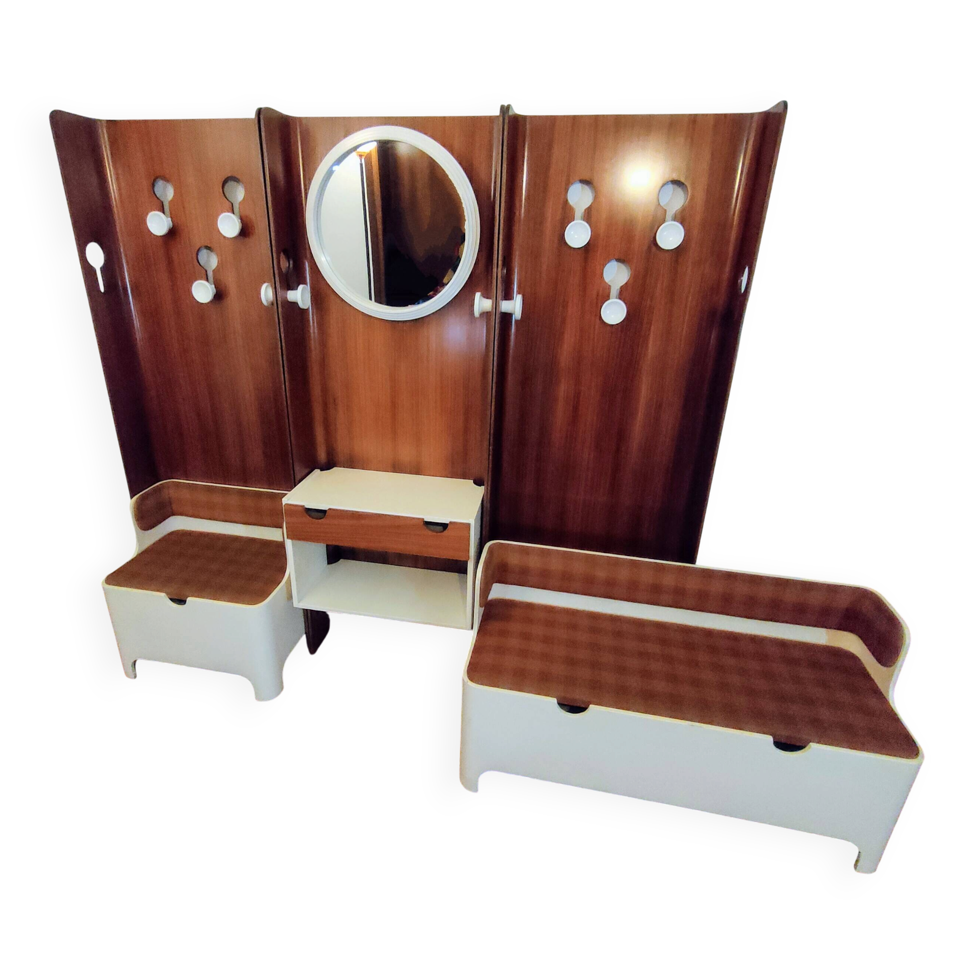 Icon of 1960s design – Carlo de Carli. Coat rack set.