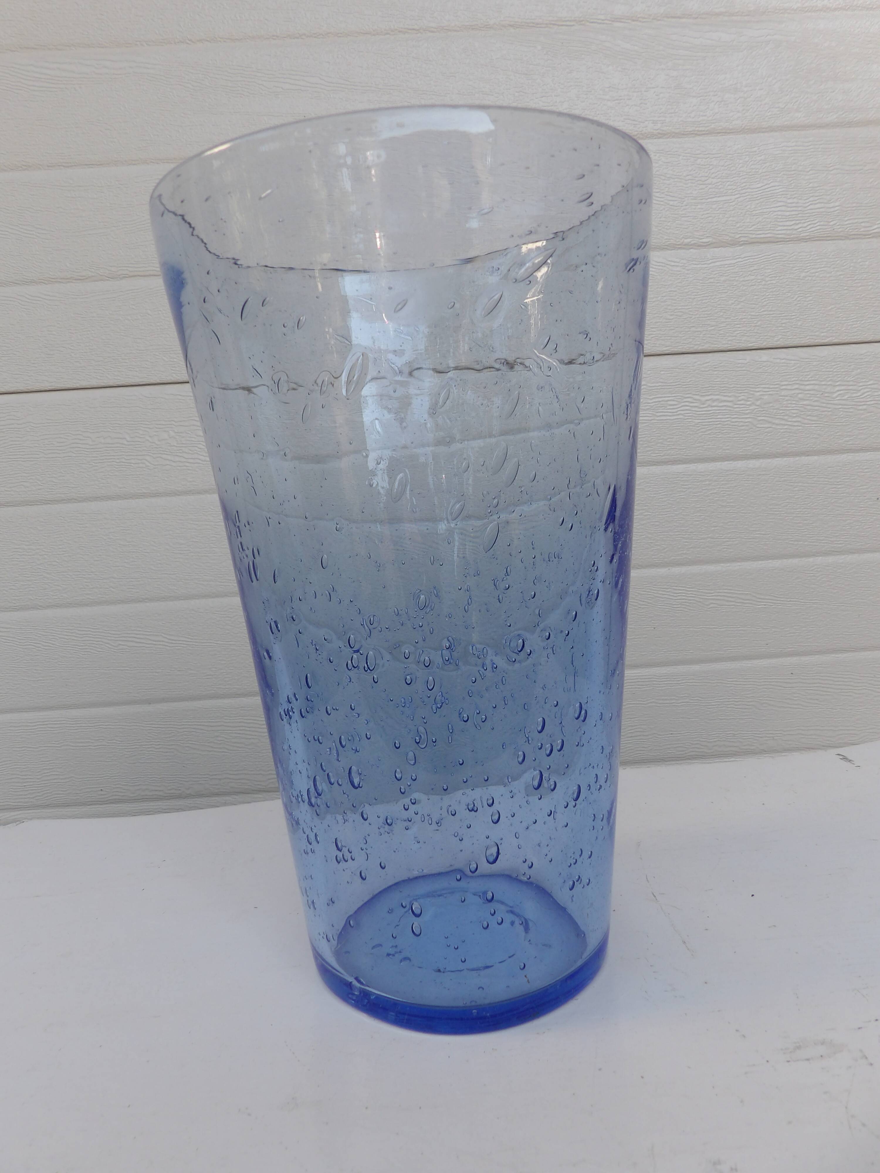 bubble glass vase