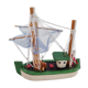 bateau  pecheur chalutier bois peint vintage