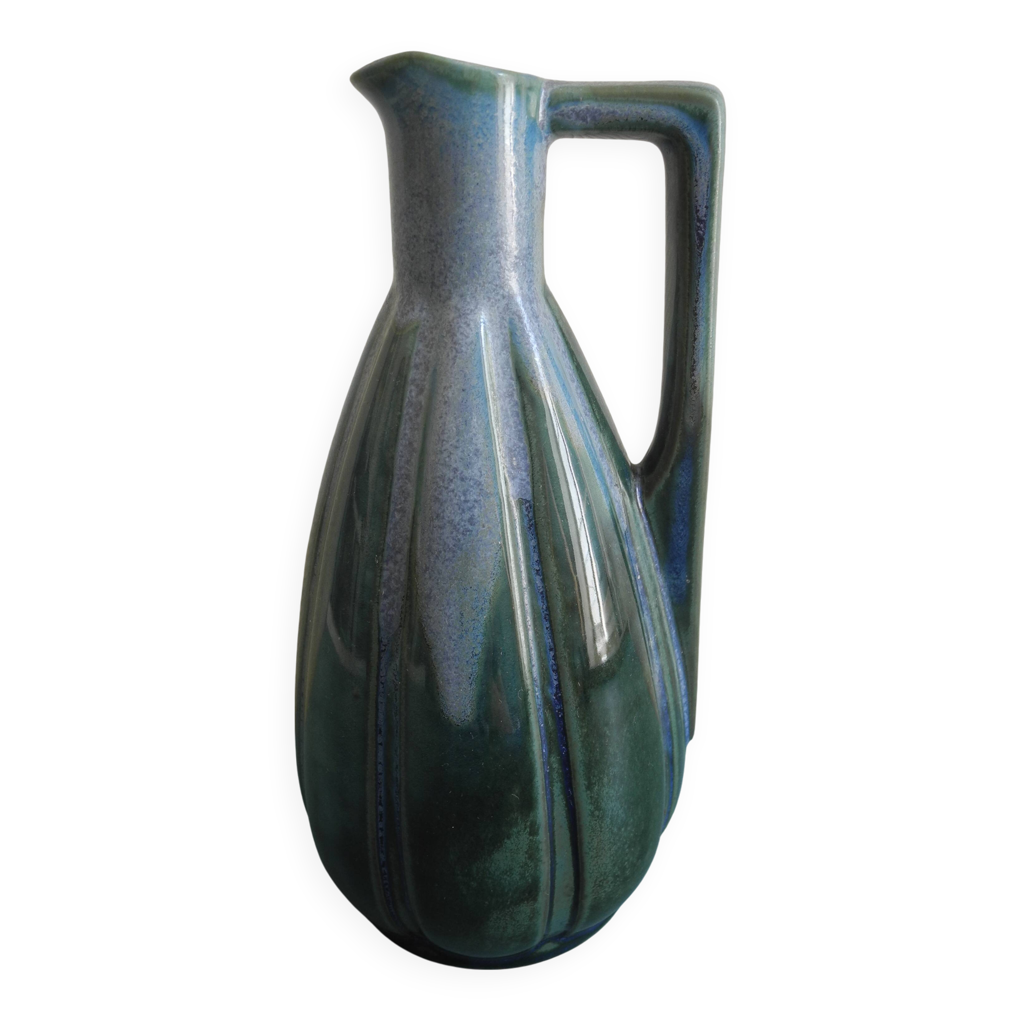 old ceramic pitcher jug decorative vase old french pitcher jug art deco