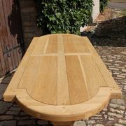 large monastery table in light oak 250 cm in length