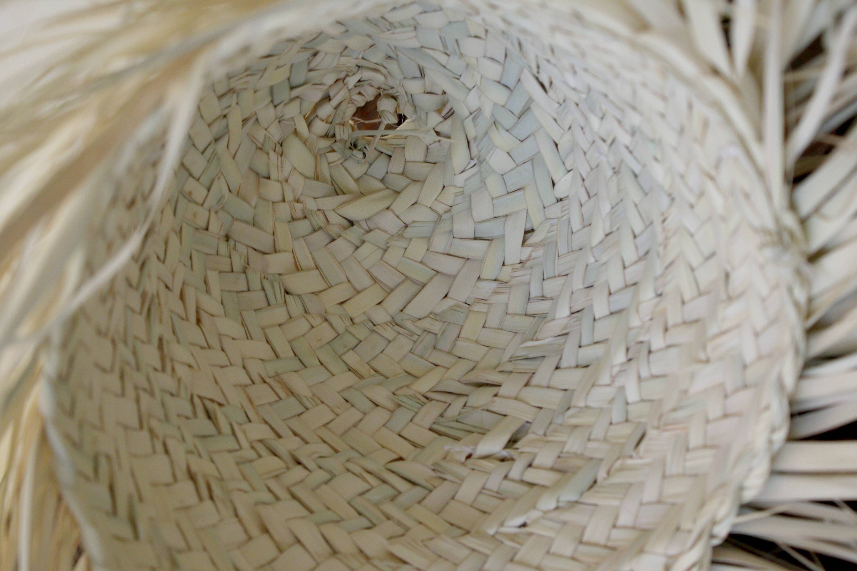 Small Bohemian Straw Pendant Light 30cm - Ball, Wicker Lampshade