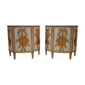 Pair of cabinets Italians half-moon