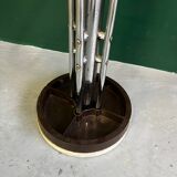 Vintage chrome metal coat rack