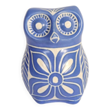 Midcentury ceramic owl figurine, Pablo Zabal, Chile, 1970s.