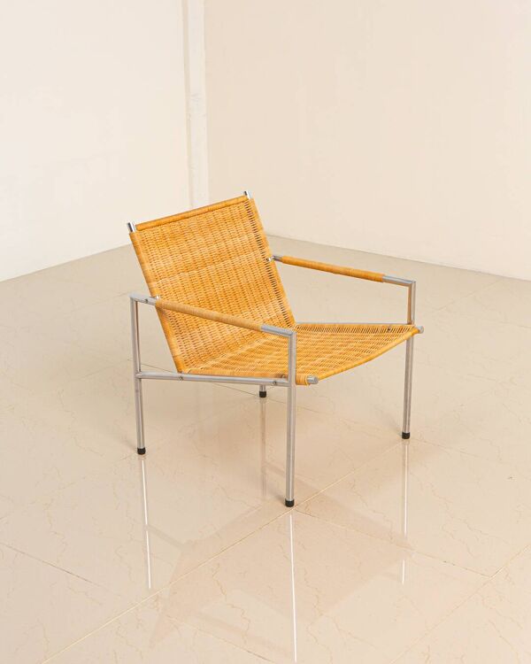 Fauteuil ''SZ02'' osier par Martin Visser pour Spectrum 80's