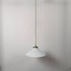 Vintage white opaline pendant light