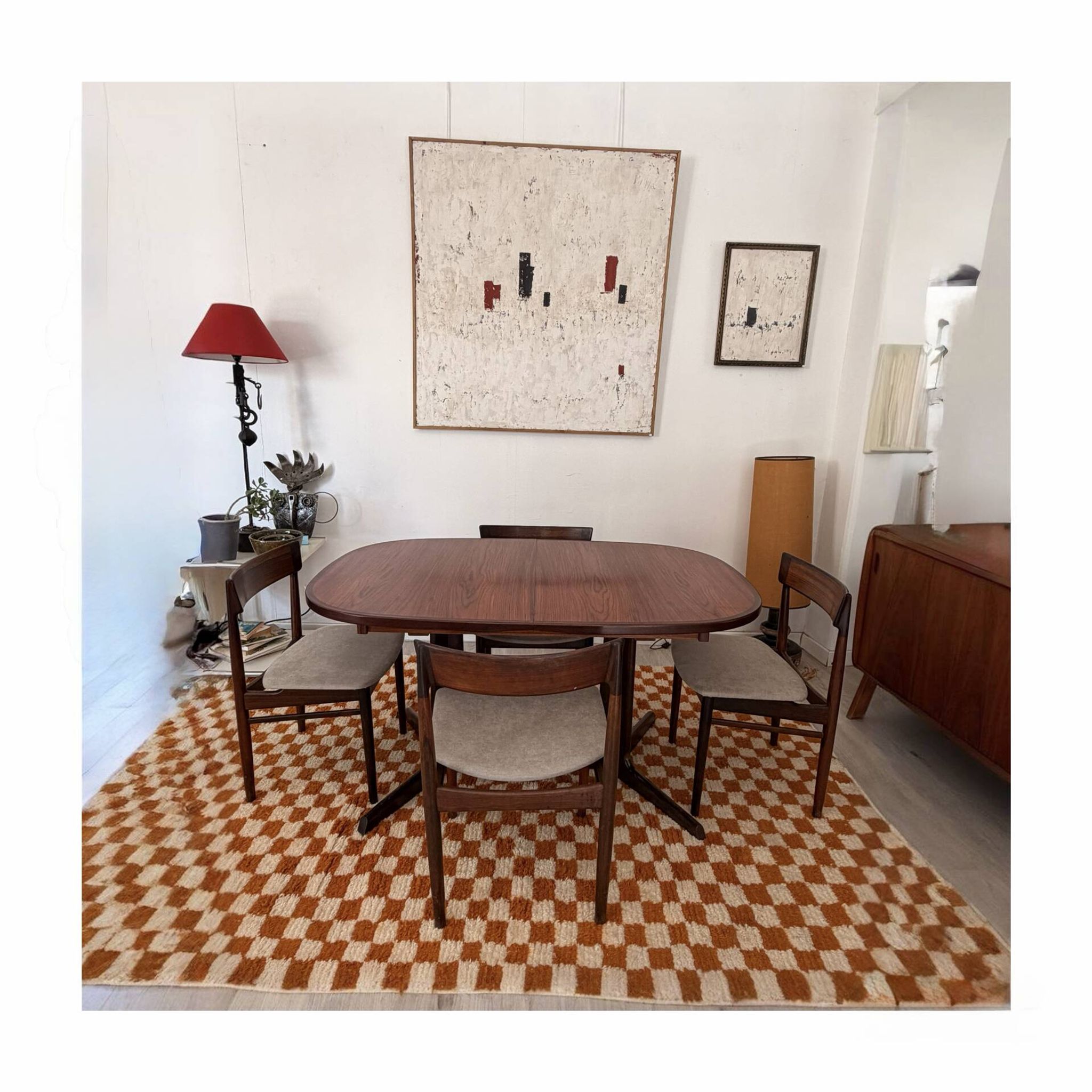 Table à manger extensible scandinave
