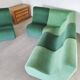 Modular green corner sofa 1970s