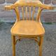 American office style armchair Viennese curved wood FISCHEL THONET 1950