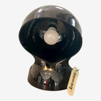 Black ABS plastic table lamp, model "Dalu", by Vico Magistretti
