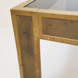 Coffee table in bronze & smoked glass 1970