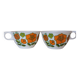 Tefal melamine flowery cups from the 70s