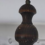 Vintage Scalloped Edge Glass Chandelier