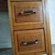 Bureau scandinave pieds compas vintage