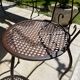 Handcrafted wrought iron garden chair
