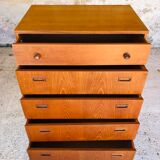 5-drawer teak dresser by Nathan, 60s