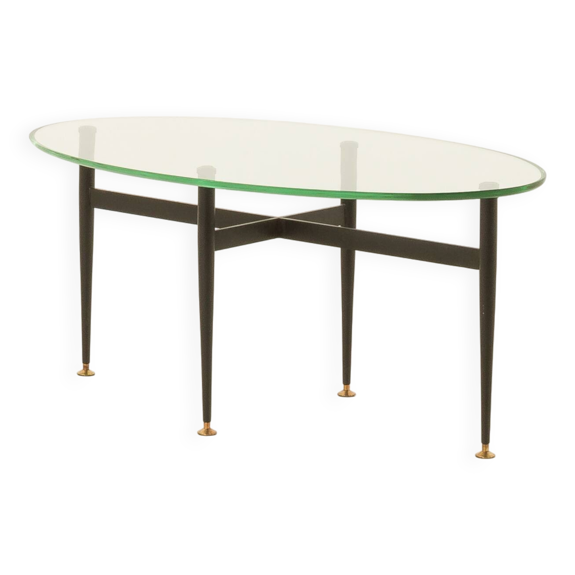 Italian mid century  glass coffee table 1950s