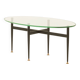 Italian mid century  glass coffee table 1950s