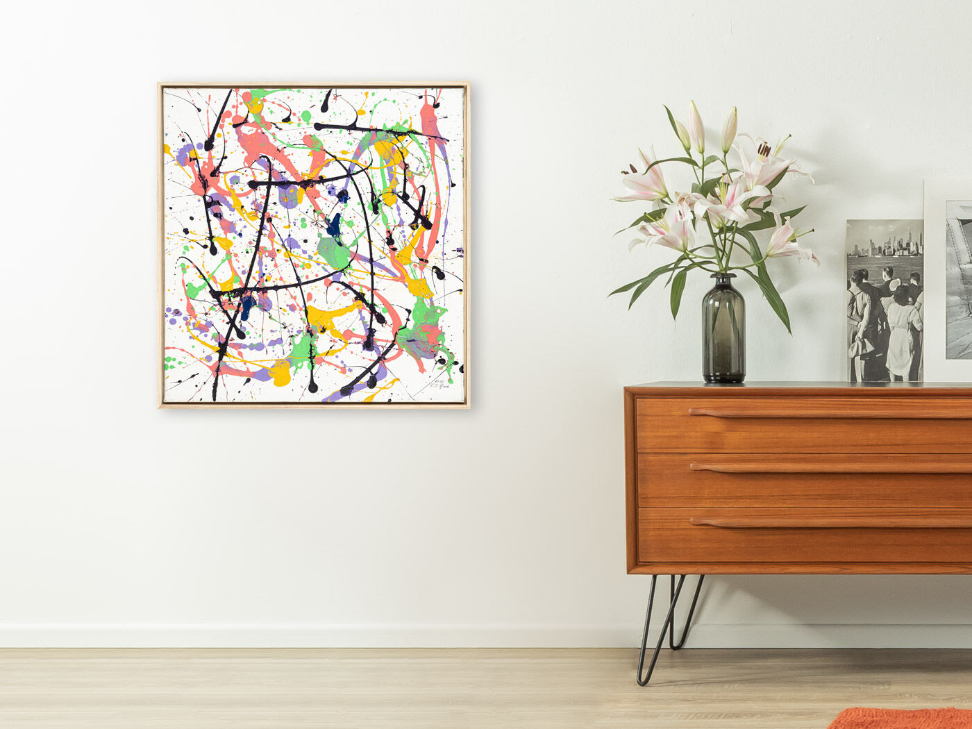 Dop of Color, Acrylique sur toile, 70 x 73 cm