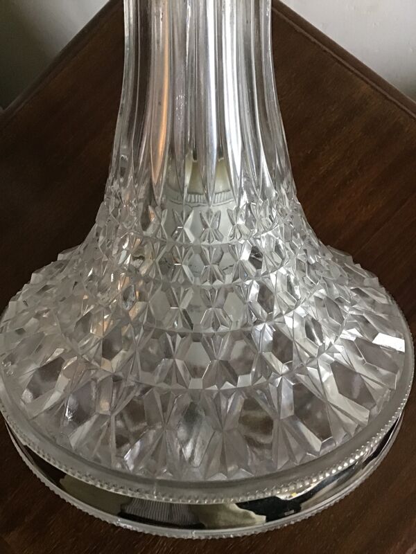 Plafonnier montgolfière verre et metal