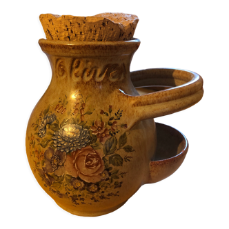 Old Vallauris stoneware olive pot