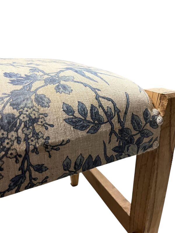 Pouf carré motif vichy