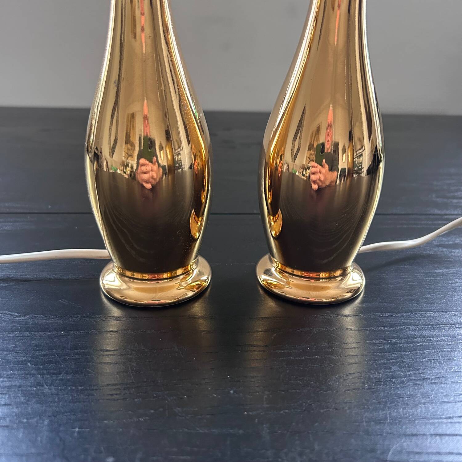 Pair of porcelain lamp bases