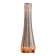 Large pink glass bud vase, H37 D18A
