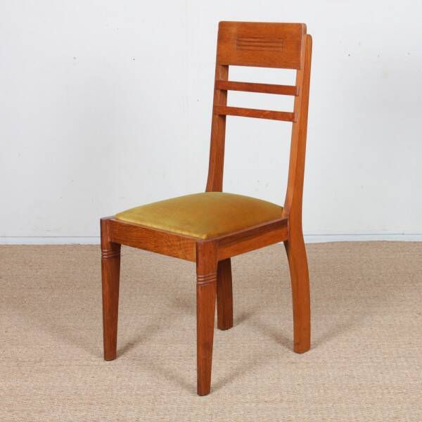 Set of 4 chairs, French work from the 1950s.