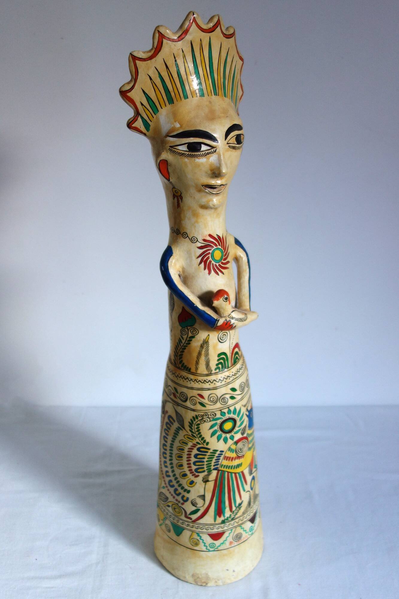 Large vintage ceramic sculpture, Tonala, Mexico