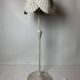 Mid-century French rattan wicker boho floor lamp, 1950s-1960s