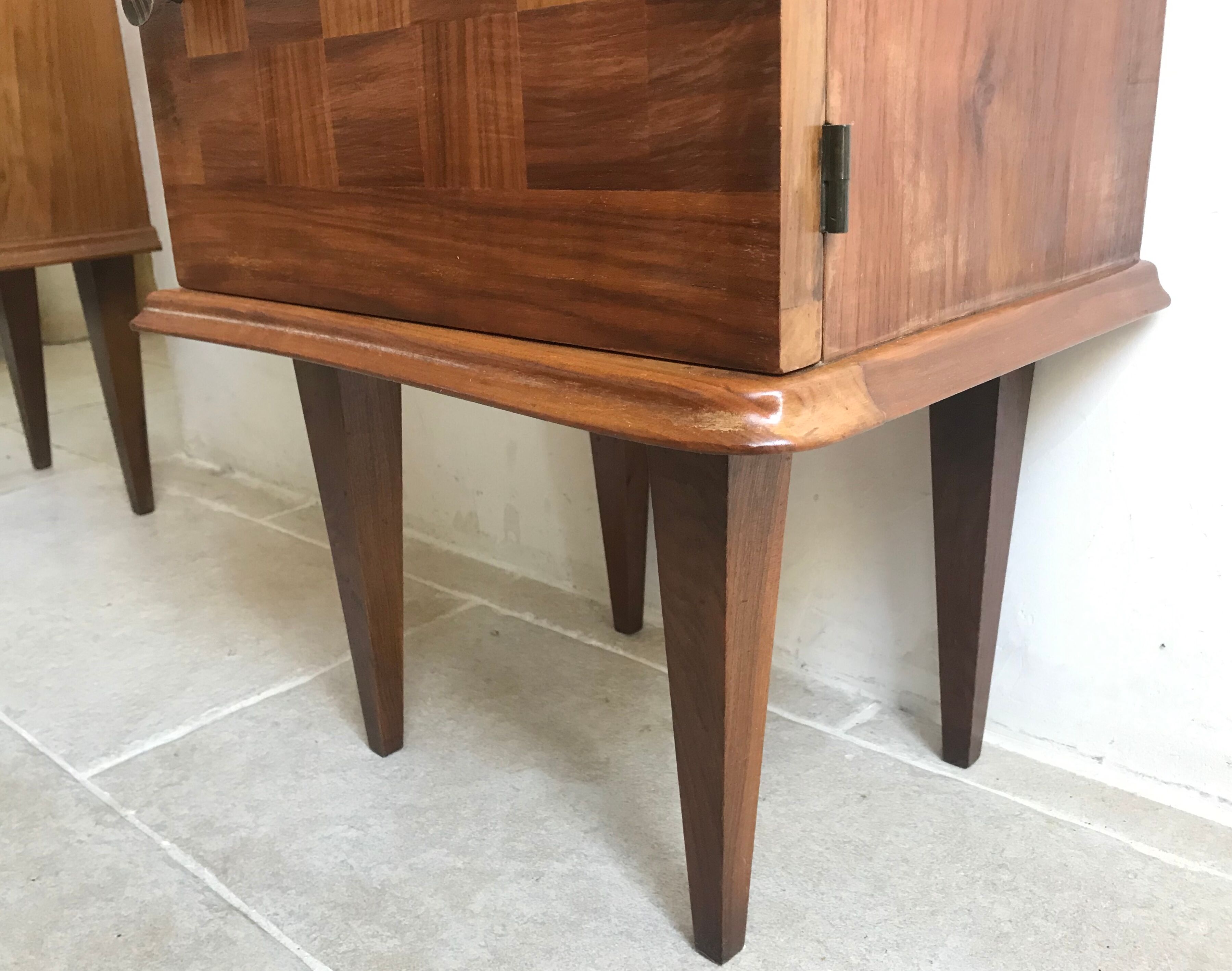 Pair of vintage bedsides