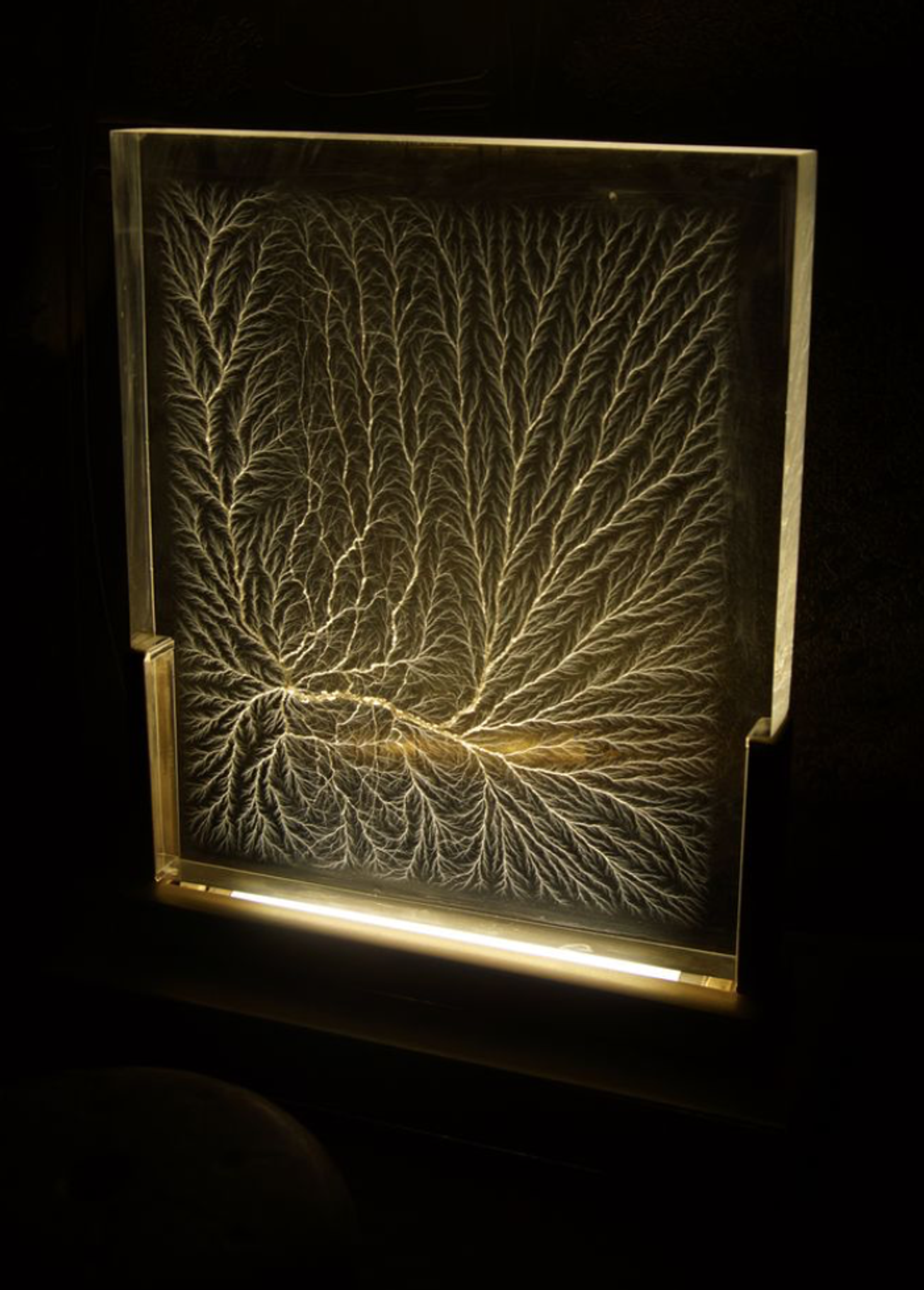 Lampe de bureau doré de Maison Jansen 1970