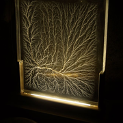 Lampe de bureau doré de Maison Jansen 1970