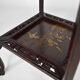 Japanese pedestal table in carved wood and lacquered panels, France, circa 1880