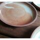 Lot of 4 deep plates made of vintage sandstone