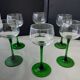 6 Alsace white wine glasses in plain glass