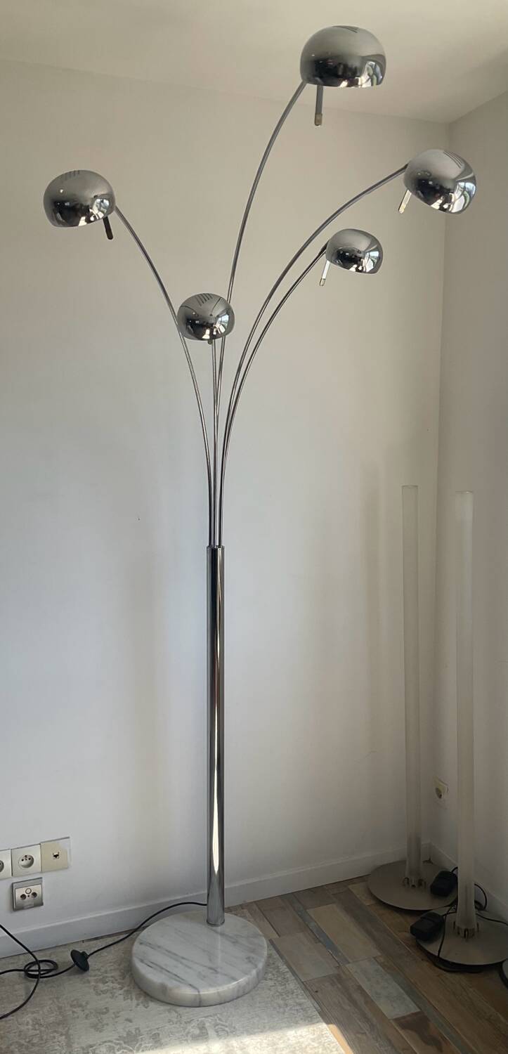 Muguet 5-branch floor lamp from the 70s