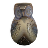 Glazed stoneware pitcher signed JM – Jean-Marie Delahaye – Relief decoration