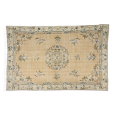 Oushak Wool Area Carpet -1751
